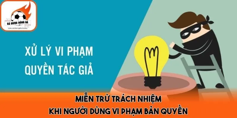 Miễn trừ trách nhiệm khi người dùng vi phạm bản quyền